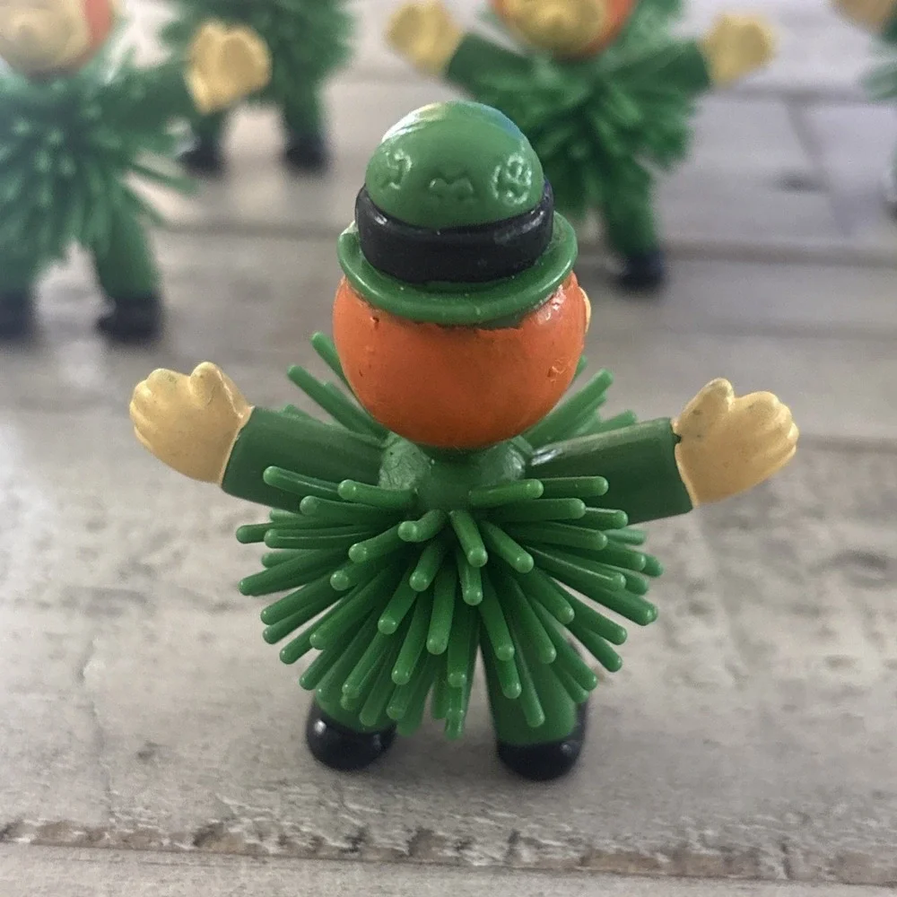 Rubber Spiked /‎ Porcupine ~ St Patrick's Day Leprechaun - 8 Lot